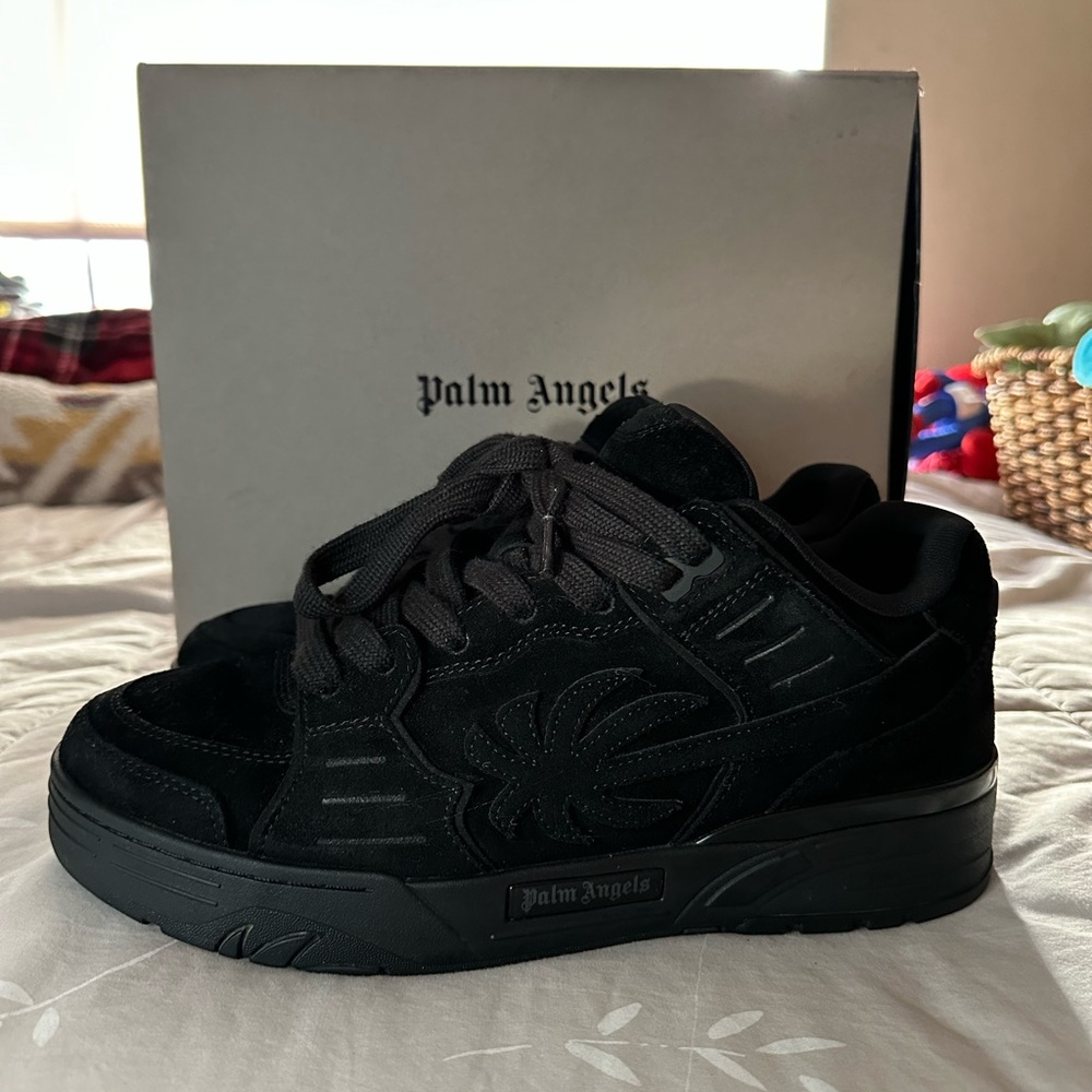 Palm Angels Venice Suede Black Sneakers